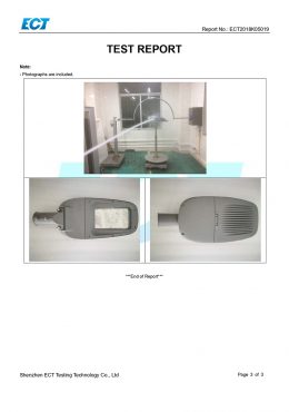 EK IP66 TESTING վկայական